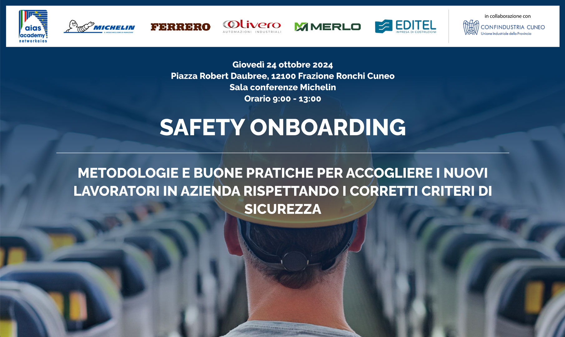 Metodologie e Buone Pratiche per Accogliere i Nuovi Lavoratori in Azienda: se ne parla nel convegno in programma giovedì 24 ottobre presso la sala conferenza dell’azienda Michelin Italiana S.p.A.